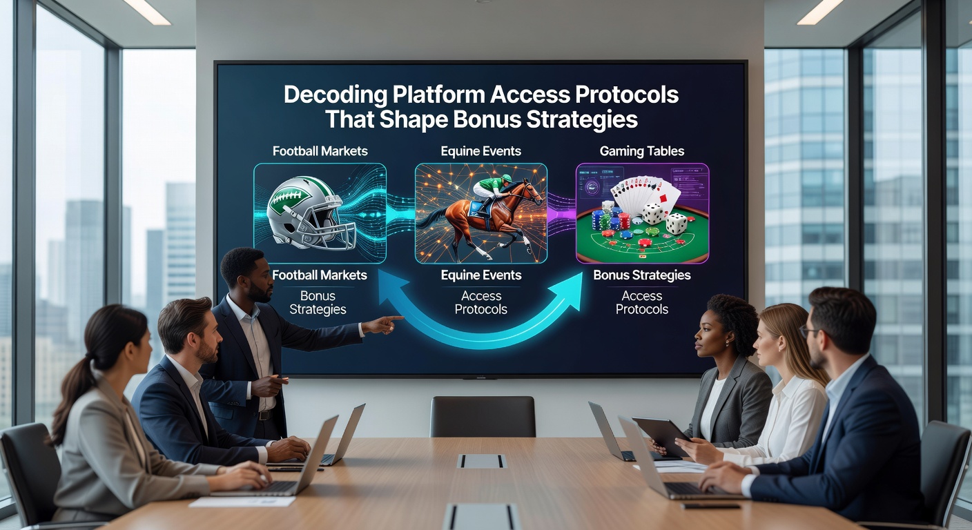 Platform access interface displaying bonus options across football, racing, and casino markets