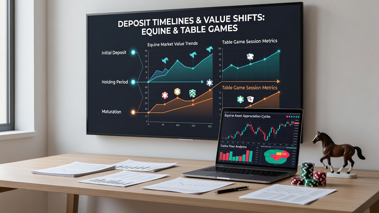 Visual representation of table game sessions and deposit timing effects on value shifts
